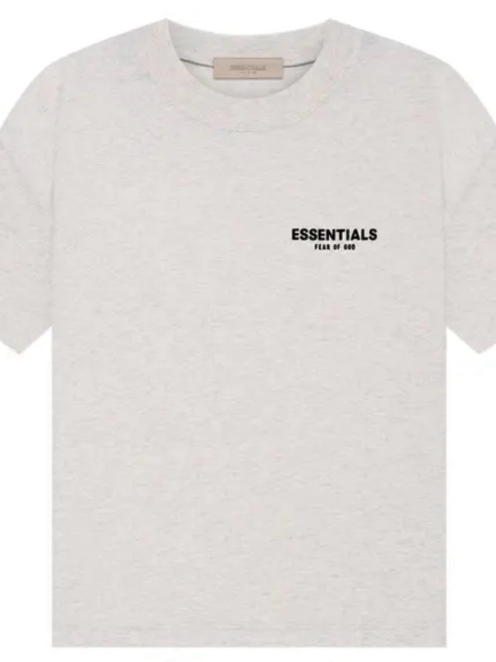 Fear of God Essentials Short Sleeve Crewneck T-Shirt in Light Gray